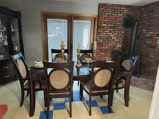 Dining room, Interior, Stone Walls