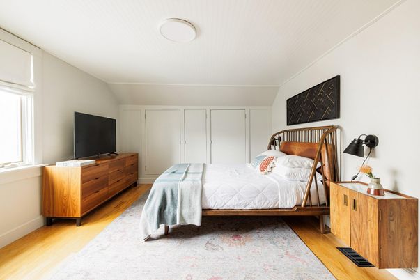Bedroom, Interior, Wood Texture Flooring