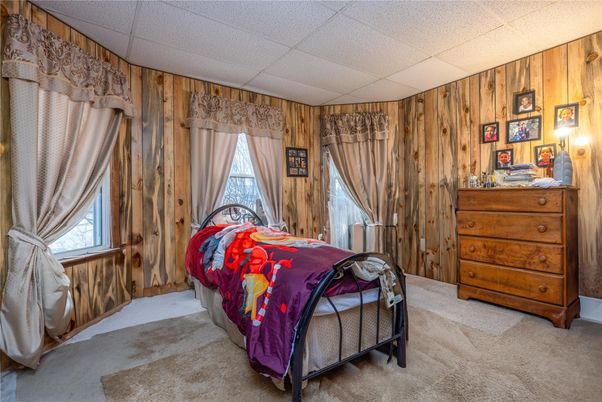 Bedroom, Interior, Wooden Walls
