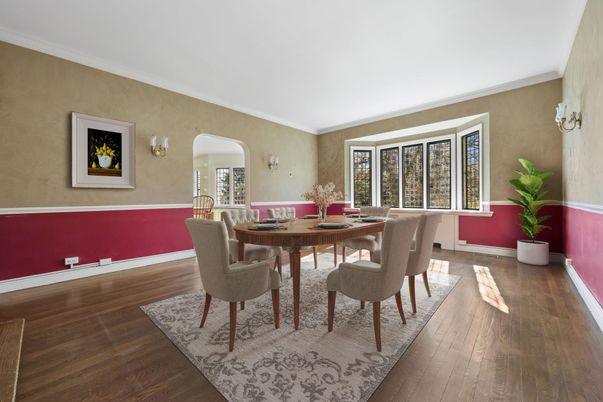 Dining room, Interior, Wood Texture Flooring