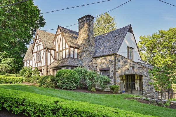 Backyard, Exterior, Facade, Tudor Revival