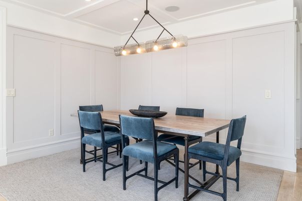 Dining room, Interior, Pendant Lights, Recessed Lighting