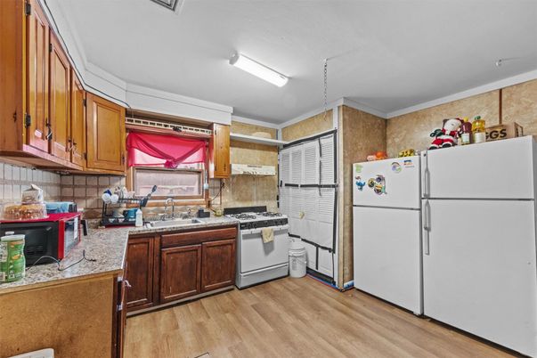 Interior, Kitchen, Wood Texture Flooring