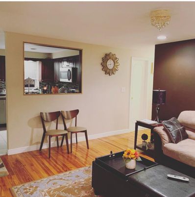 Chandelier, Interior, Living room, Wood Texture Flooring
