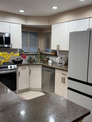 Interior, Kitchen, Recessed Lighting, Stainless Steel Appliances