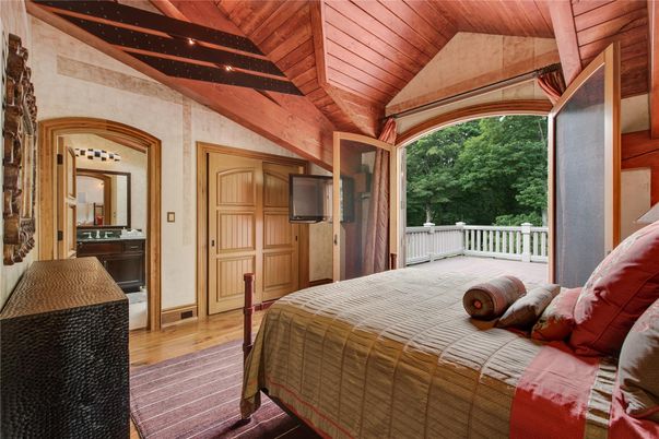 Bedroom, Interior, Wooden Beams, Wooden Ceilings, Wood Texture Flooring