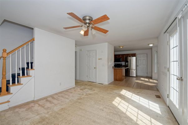 Empty room, Interior, Kitchen, Stainless Steel Appliances