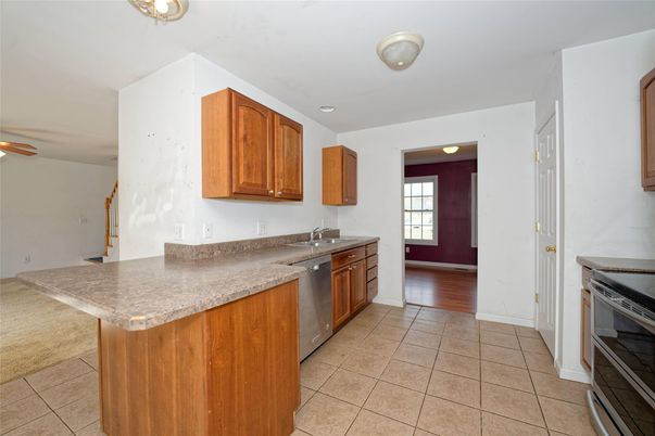 Interior, Kitchen, Wood Texture Flooring