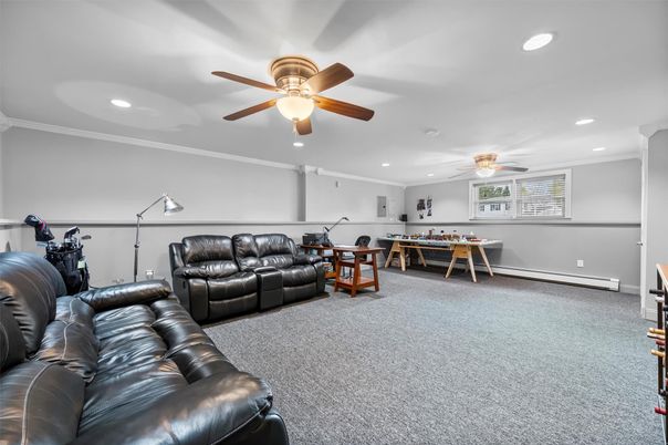 Interior, Living room, Recessed Lighting