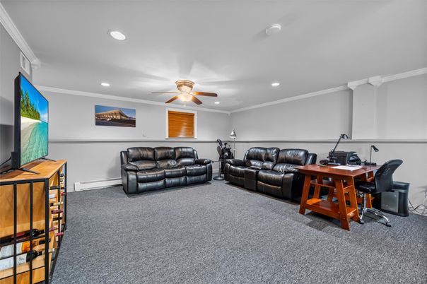 Home Office, Interior, Recessed Lighting