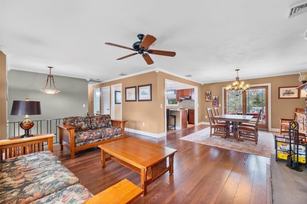 Chandelier, Dining room, Interior, Living room, Wood Texture Flooring