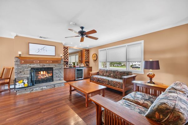 Fireplace, Interior, Living room, Wood Texture Flooring
