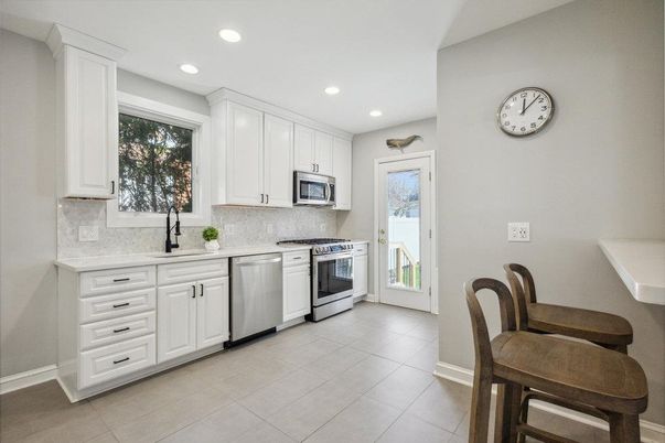 Interior, Kitchen, Recessed Lighting, Stainless Steel Appliances