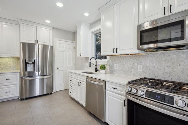 Interior, Kitchen, Recessed Lighting, Stainless Steel Appliances
