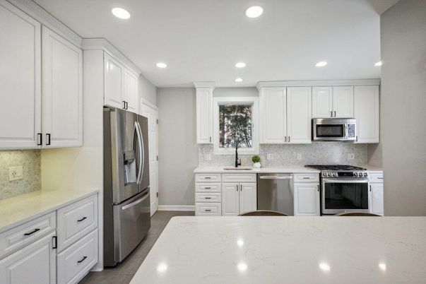 Interior, Kitchen, Recessed Lighting, Stainless Steel Appliances