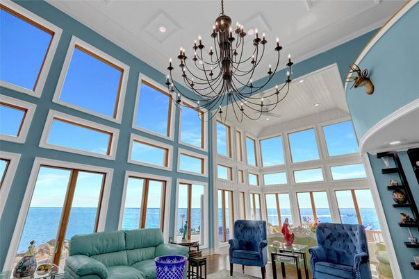 Chandelier, Interior, Sun Room, Water