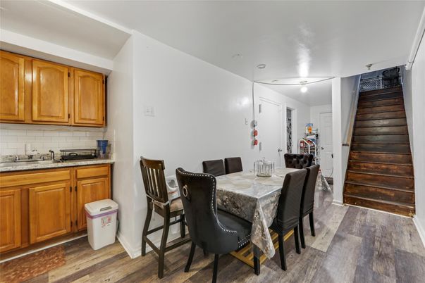 Dining room, Interior, Wood Texture Flooring