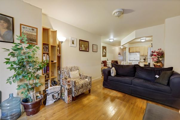 Interior, Kitchen, Living room, Stainless Steel Appliances, Wood Texture Flooring