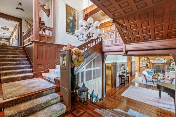 Chandelier, Interior, Wood Texture Flooring