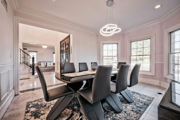 Dining room, Interior, Pendant Lights, Recessed Lighting