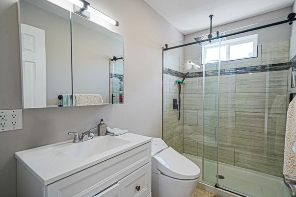 Bathroom, Glass Shower, Interior