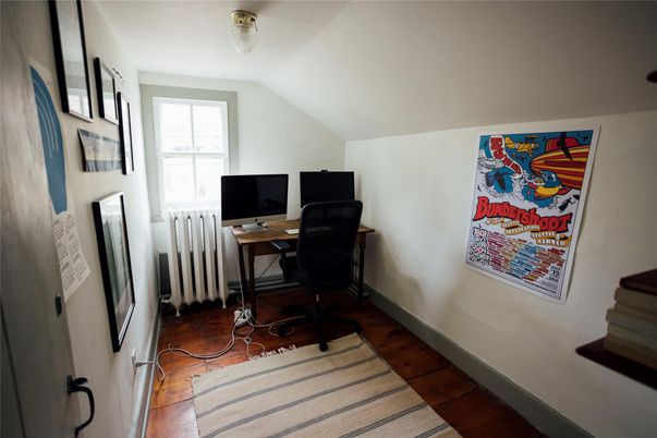 Home Office, Interior, Wood Texture Flooring