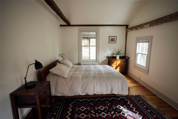 Bedroom, Interior, Wooden Beams, Wood Texture Flooring