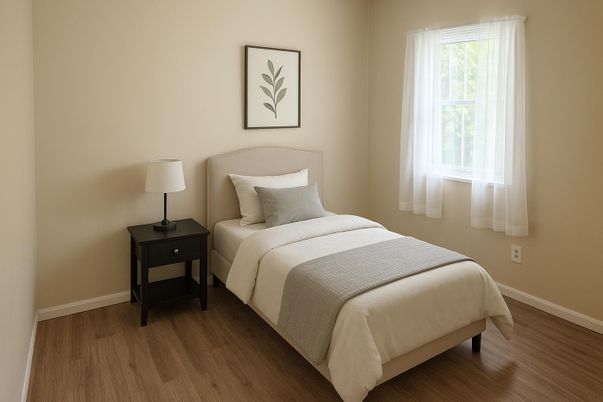 Bedroom, Interior, Wood Texture Flooring