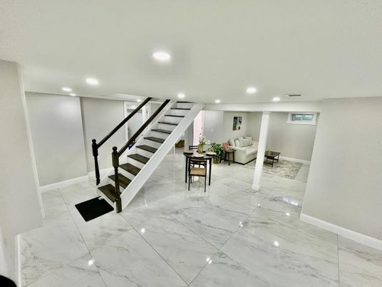 Interior, Living room, Marble, Recessed Lighting