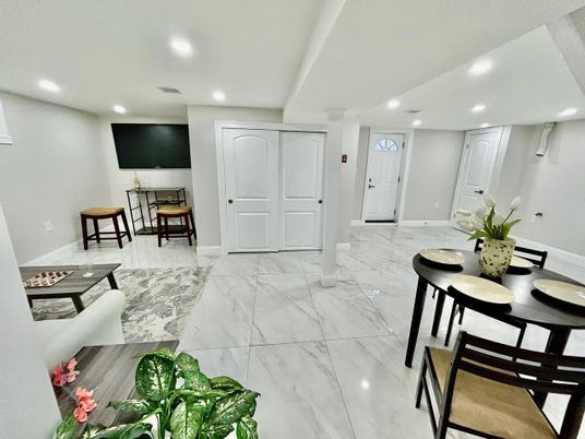 Interior, Living room, Marble, Recessed Lighting