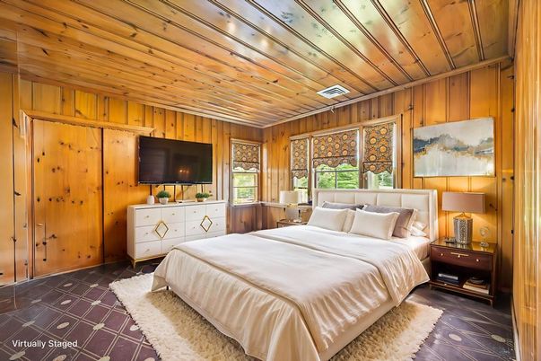 Bedroom, Interior, Wooden Ceilings, Wooden Walls