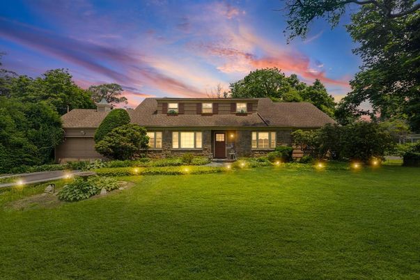 Attached, Backyard, Exterior, Facade, Brick Facade, French Provincial