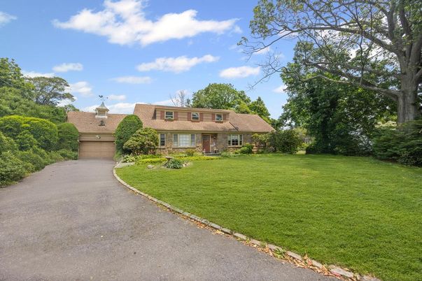 Attached, Backyard, Exterior, Facade, Brick Facade, Cape Cod