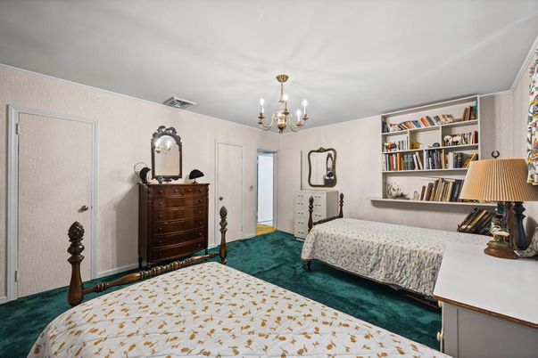 Bedroom, Chandelier, Interior