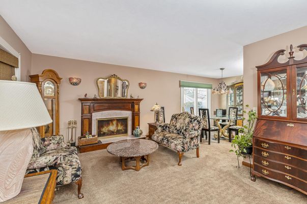 Chandelier, Dining room, Fireplace, Interior, Living room