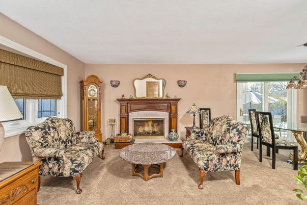 Dining room, Fireplace, Interior, Living room
