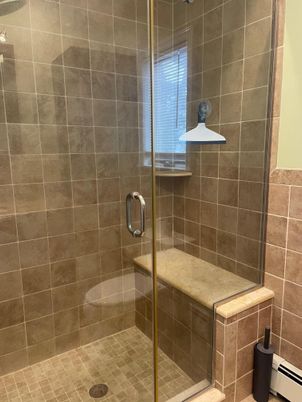 Bathroom, Glass Shower, Interior
