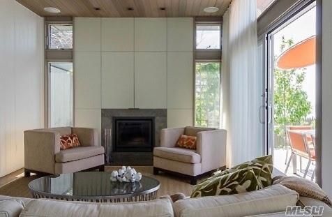 Fireplace, Interior, Living room, Recessed Lighting, Wooden Ceilings, Wood Texture Flooring