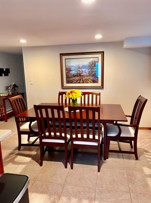 Dining room, Interior, Recessed Lighting