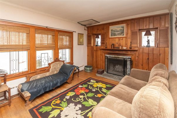 Fireplace, Interior, Living room, Wood Texture Flooring, Wooden Walls