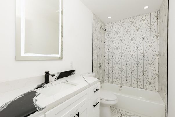 Bathroom, Interior, Recessed Lighting