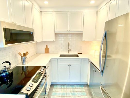 Interior, Kitchen, Recessed Lighting, Stainless Steel Appliances