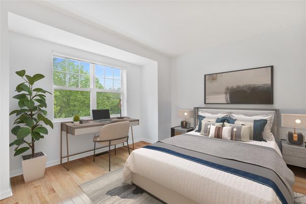 Bedroom, Home Office, Interior, Wood Texture Flooring