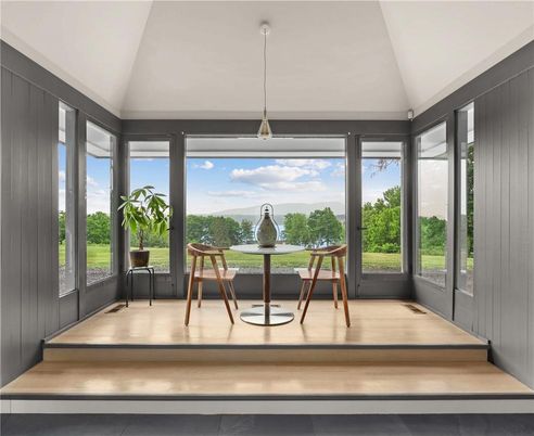Interior, Pendant Lights, Sun Room, Wood Texture Flooring