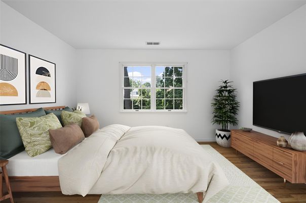 Bedroom, Interior, Wood Texture Flooring
