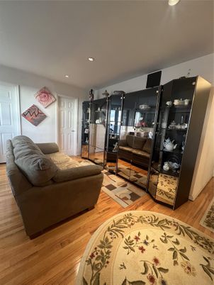 Fitness Equipment, Interior, Living room, Recessed Lighting, Wood Texture Flooring