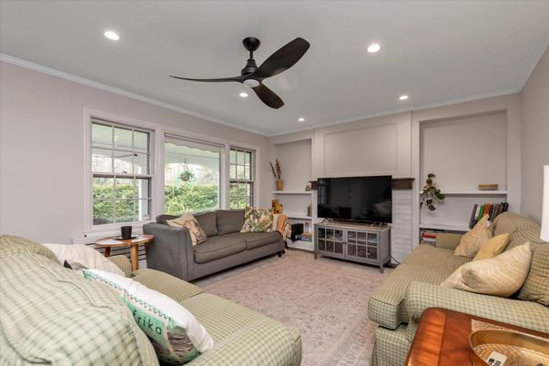 Interior, Living room, Recessed Lighting