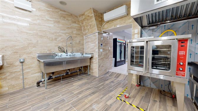 Interior, Stone Walls, Wood Texture Flooring