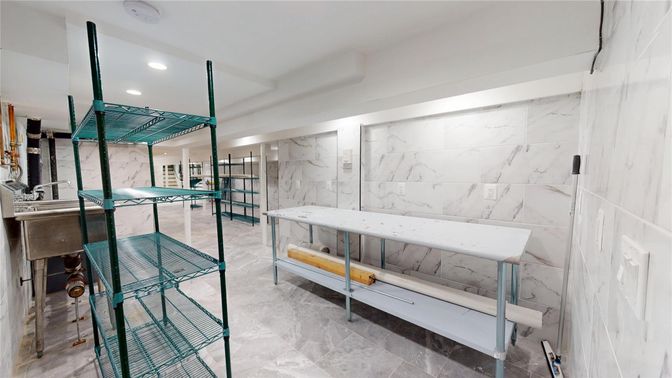 Interior, Marble Walls, Recessed Lighting