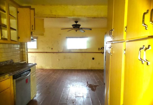 Interior, Kitchen, Wood Texture Flooring
